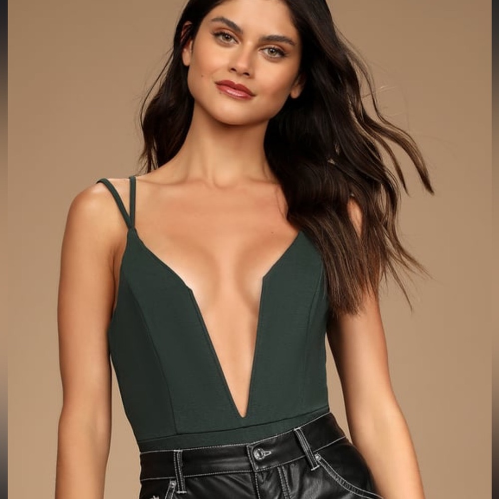 Emerald green body suit